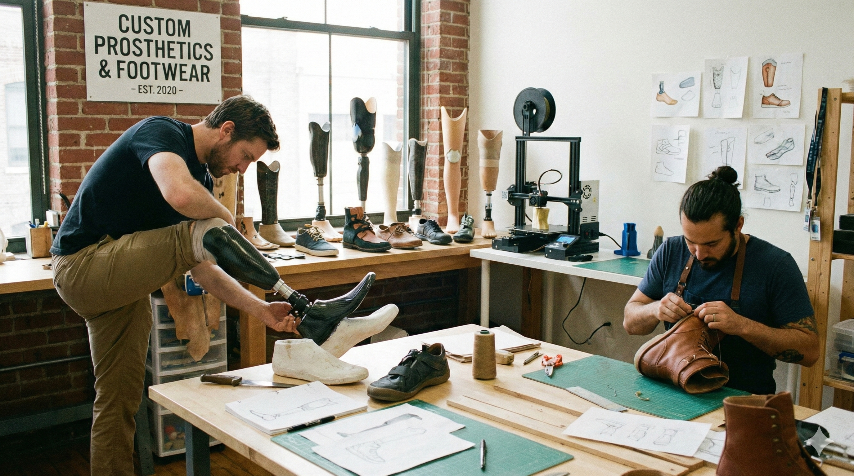 Custom prosthetics and diabetic footwear