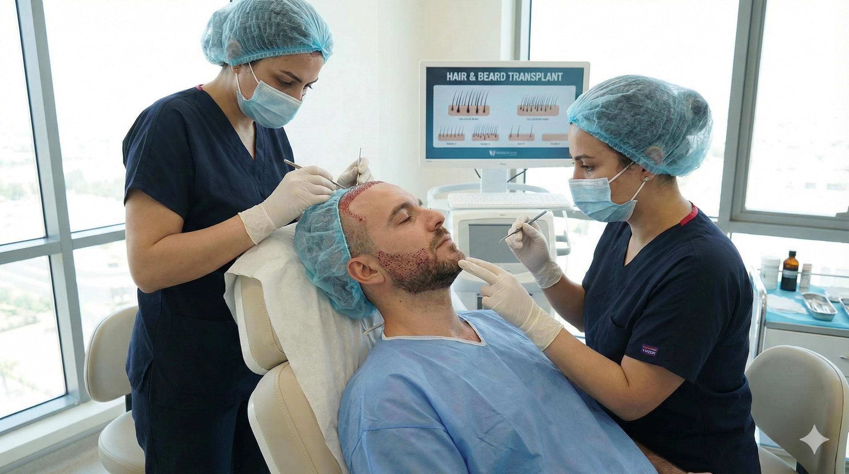 Hair and Beard Transplantation
