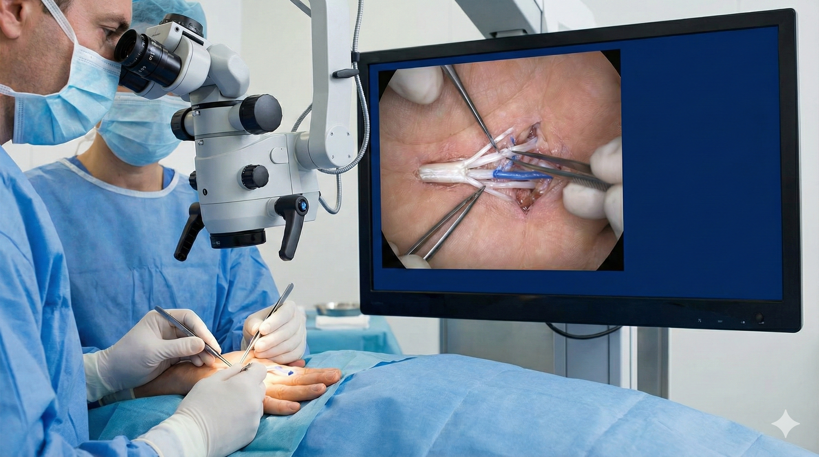 Nerve tendon and vessel repair